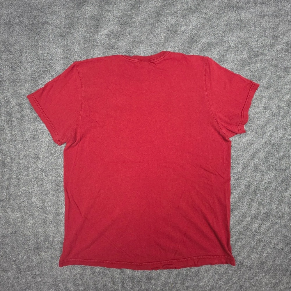 Vintage Lucky Triumph T-Shirt Men's XL Red Made USA Graphic Motorcycle - Picture 3 of 10
